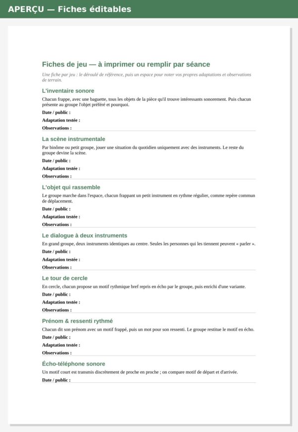 Musicothérapie Active — Jeux Relationnels & Trames de Séance – Image 4